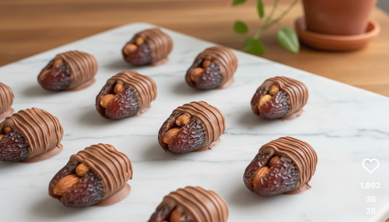 Half Chocolate coated Dates