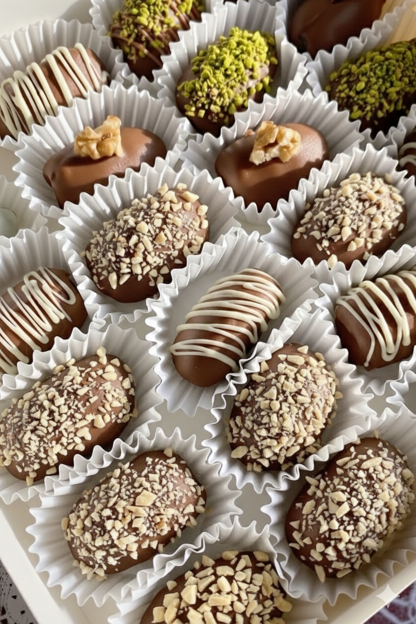 Full chocolate coated dates