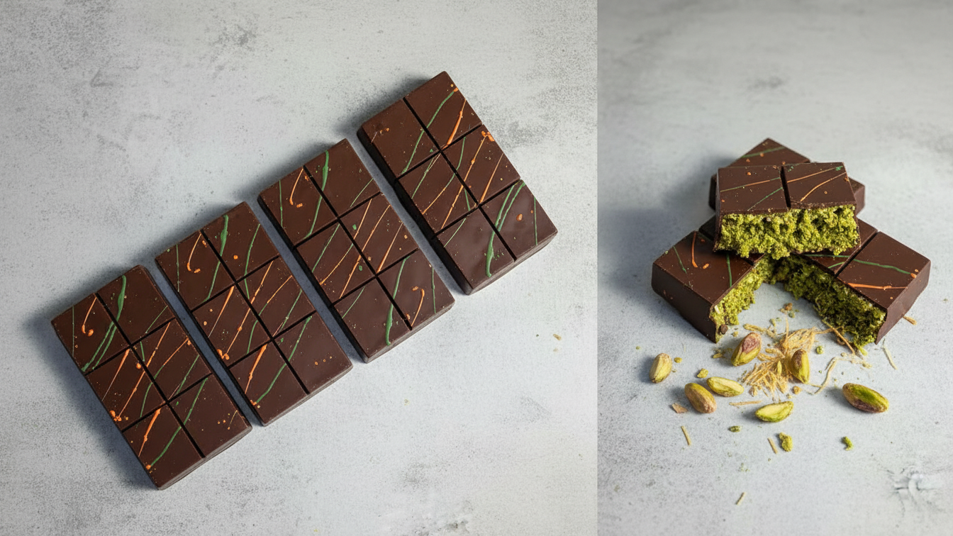 Kunafa Filled Chocolate Bar